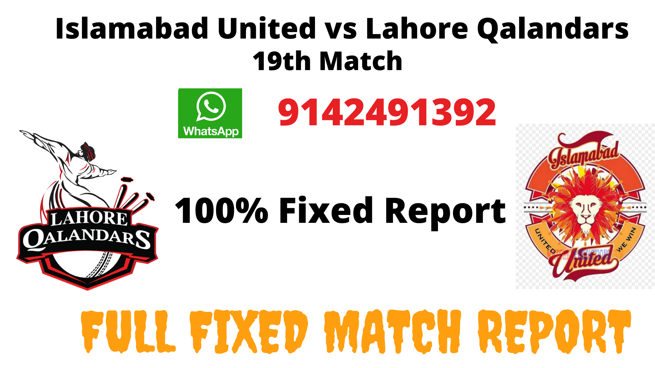 Islamabad United vs Lahore Qalandars